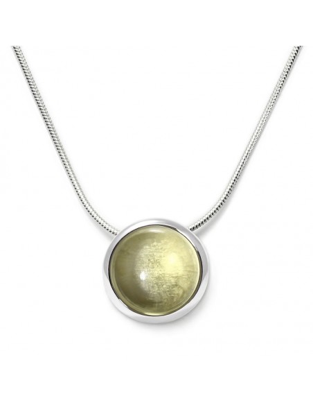 Candy - Srebrny naszyjnik z cytrynowym kwarcem