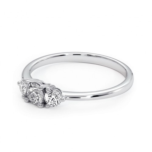 Cocktail - Srebrny pierścionek z topazem