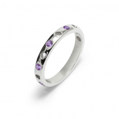 Love - Obrączka srebrna z...