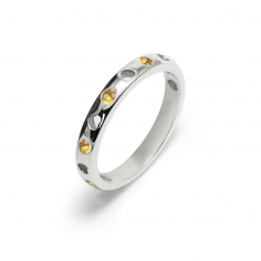 Love - Obrączka srebrna z...