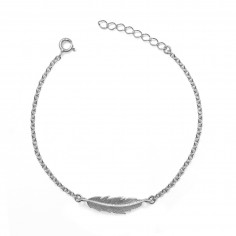 Feather - Bransoletka srebrna