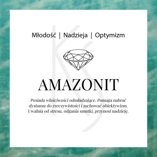 Aura - Srebrna zawieszka z amazonitem