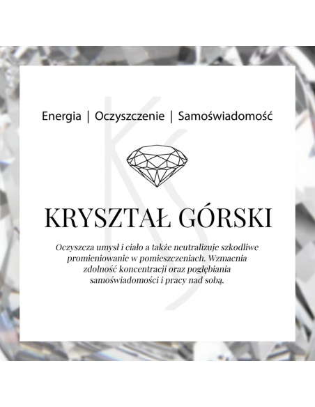Royal - Srebrny pierścionek z kryształem górskim
