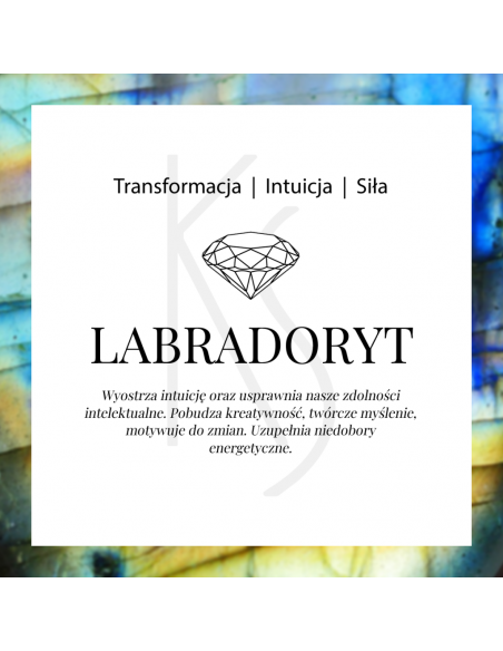 Candy - Srebrne kolczyki z labradorytem