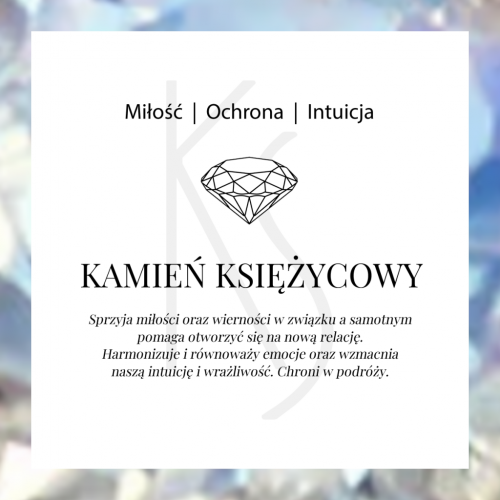 Candy - Sygnet z kamieniem księżycowym