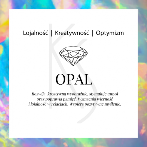 Sydney - Srebrny pierścionek z opalem