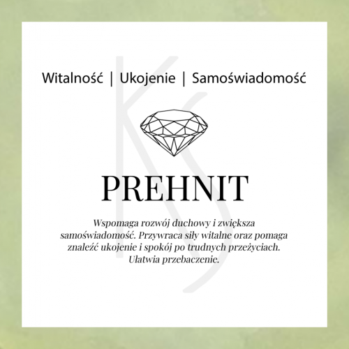 Stone - Srebrny pierścionek z prehnitem