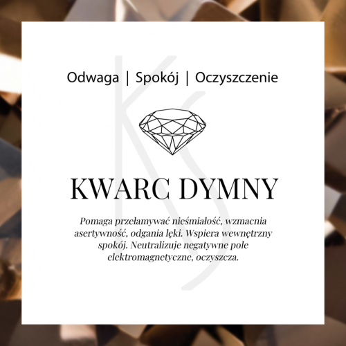 Fiore - Srebrne kolczyki z kwarcem...