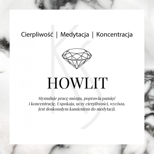 Stone - Srebrny pierścionek z howlitem