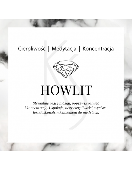 Stone - Srebrny pierścionek z howlitem