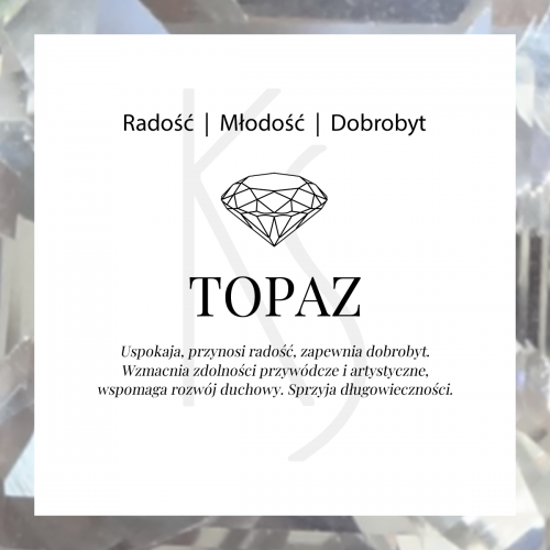 Cocktail - Srebrny pierścionek z topazem