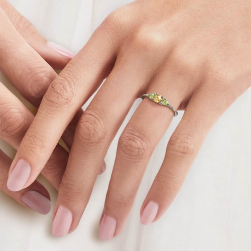 Cocktail - Srebrny pierścionek z...