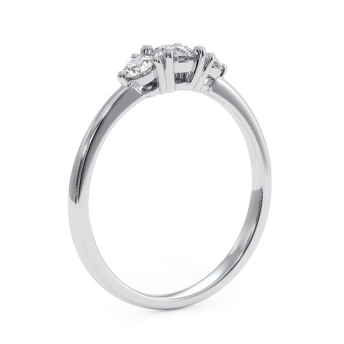 Cocktail - Srebrny pierścionek z...