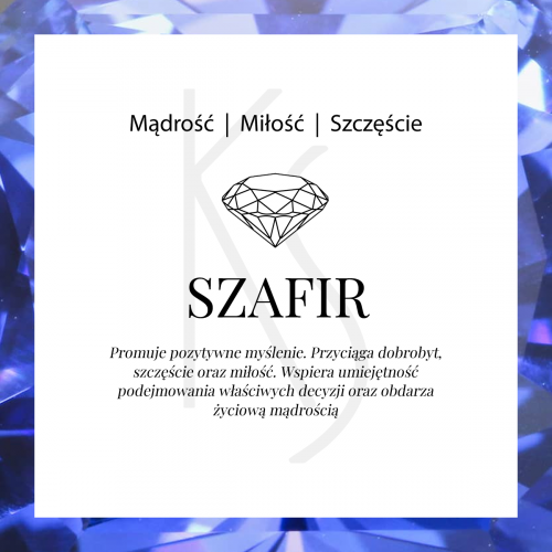Simple  - Obrączka z szafirem