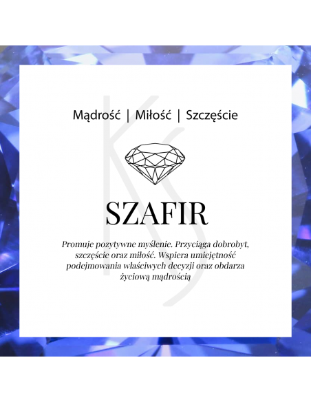 Simple  - Obrączka z szafirem