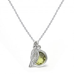 Aura - Srebrny naszyjnik z...