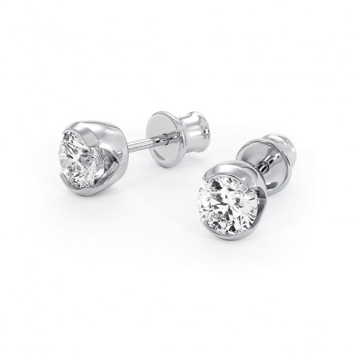 Sydney - Srebrne kolczyki z ametystem