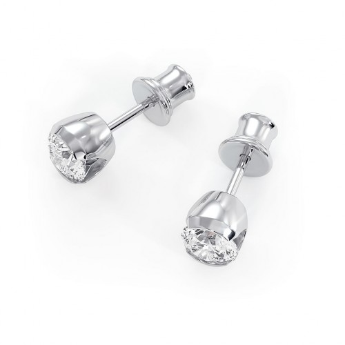 Sydney - Srebrne kolczyki z ametystem