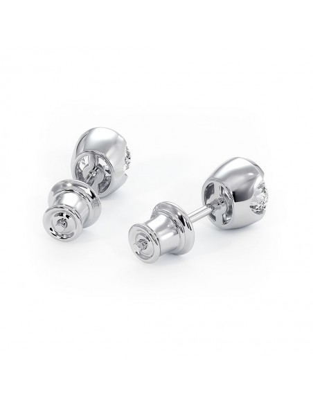 Sydney - Srebrne kolczyki z rodolitem