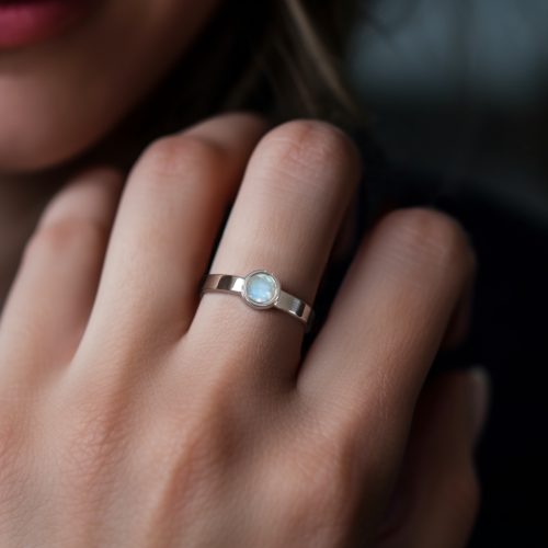 Stack me - Srebrny pierścionek z...