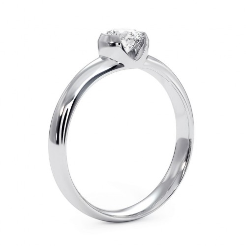 Sydney - Srebrny pierścionek z ametystem