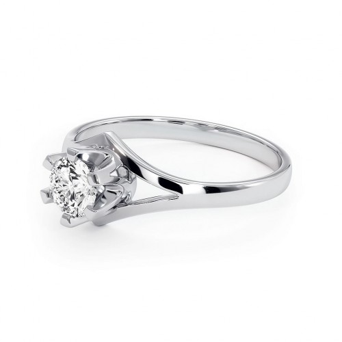 Royal - Srebrny pierścionek z ametystem