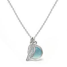 Aura - Srebrny naszyjnik z...