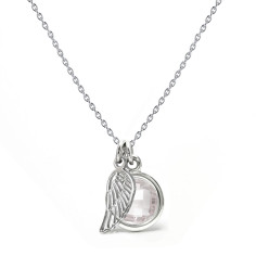 Aura - Srebrny naszyjnik z...