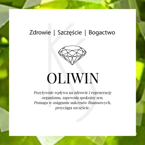 Aura - Bransoletka srebrna z oliwinem Aura - Bransoletka srebrna z oliwinem