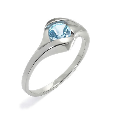 Fala - Srebrny pierścionek...