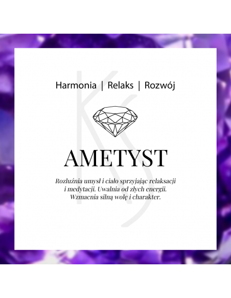 Cocktail - Srebrny pierścionek z ametystem