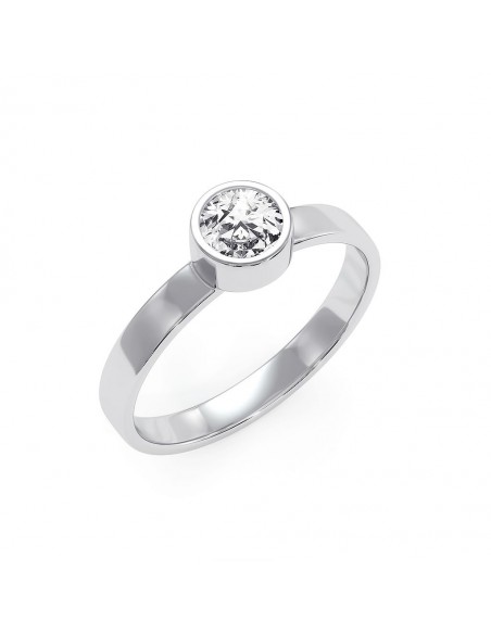 Stack me - Srebrny pierścionek z kamieniem księżycowym