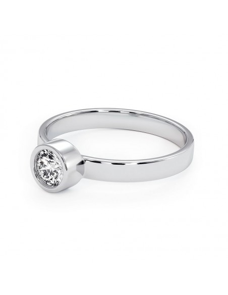 Stack me - Srebrny pierścionek z kamieniem księżycowym