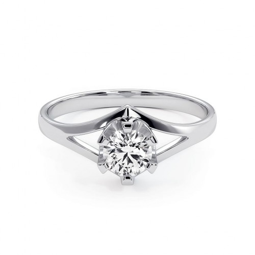 Royal - Srebrny pierścionek z cytrynem