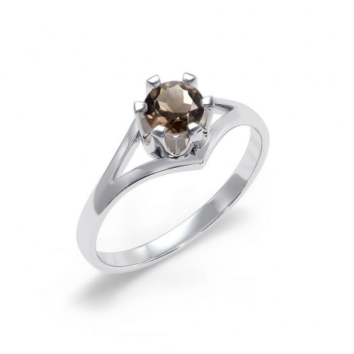 Royal - Srebrny pierścionek z kwarcem...